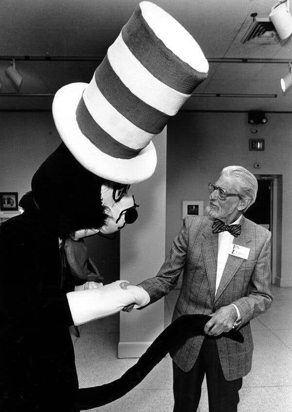 “And to Think That I Saw It on Mulberry Street” was the first book Theodor Geisel, right, wrote under the pen name Dr. Seuss. He died in 1991.